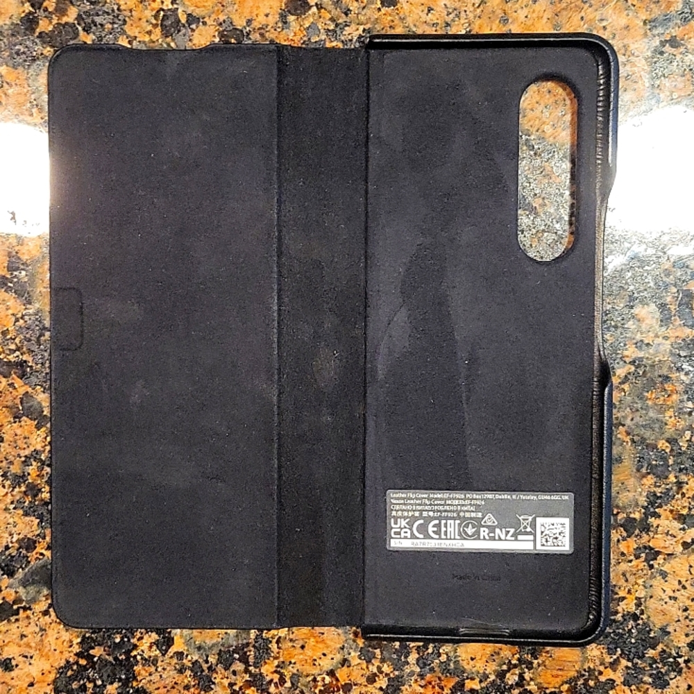 Samsung Leather Flip Cover for Galaxy Z Fold 3
